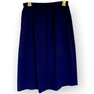 JBJ Sportswear Vintage Navy blue Midi skirt 10 (C-008)